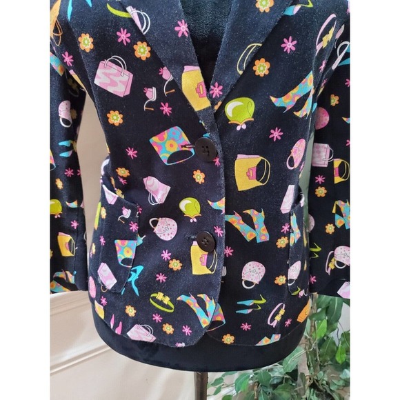 Briggs New York Womens Multicolor Single Breasted 2 Button Blazer Jacket Size 12 - Picture 4 of 12